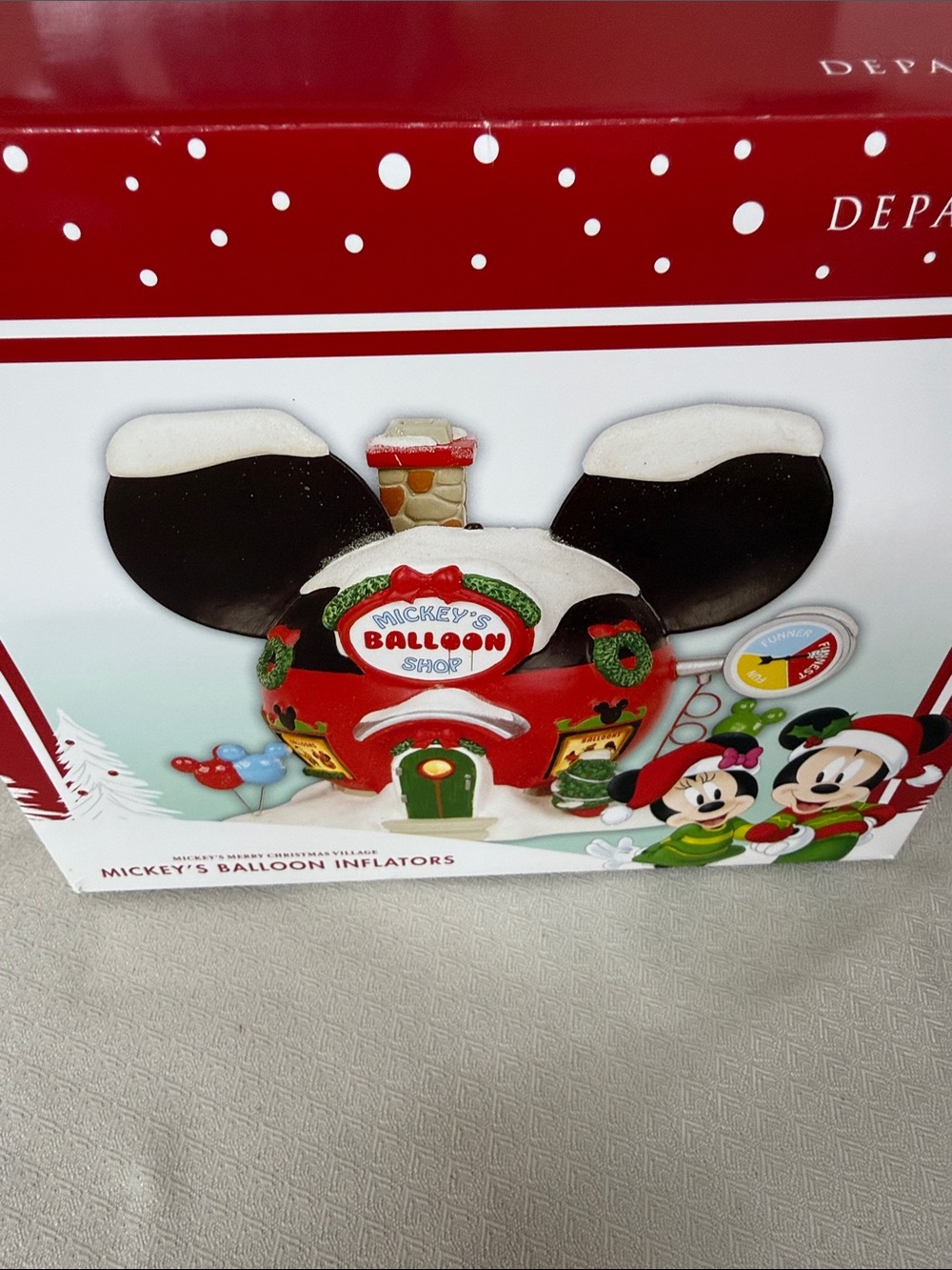 Mickey's Balloon Shop Inflator - Red Holiday Party Decor